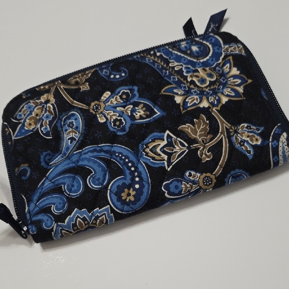 Vera Bradley Blue Paisley Wallet - Picture 4 of 5